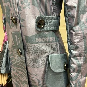 Custo Barcelona Trench Coat Size 4,Small/36 NWOT